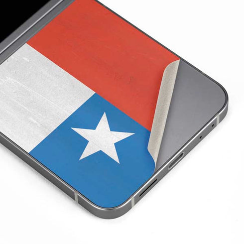 Chile Flag Distressed Galaxy Z Flip6 Skin